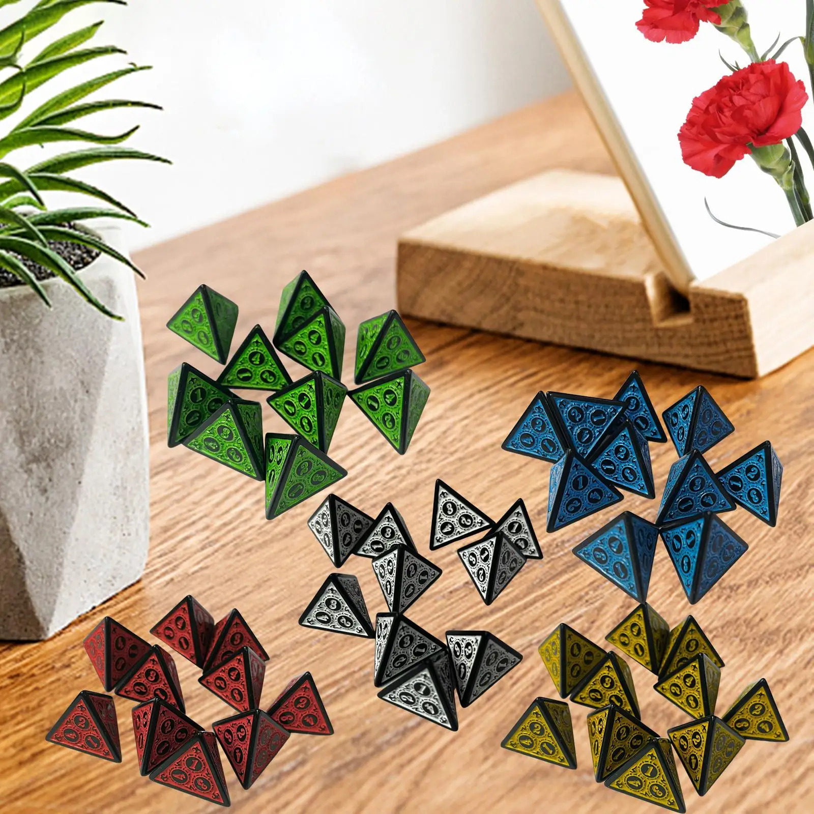 10 D4 Акриловые Игральные Кости многогранные игральные кости
