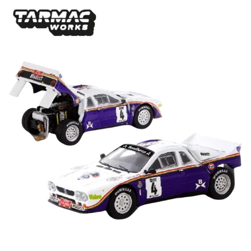1:64 Lancia 037 гоночный автомобиль ралли 4 # модель из сплава Детская Коллекция
