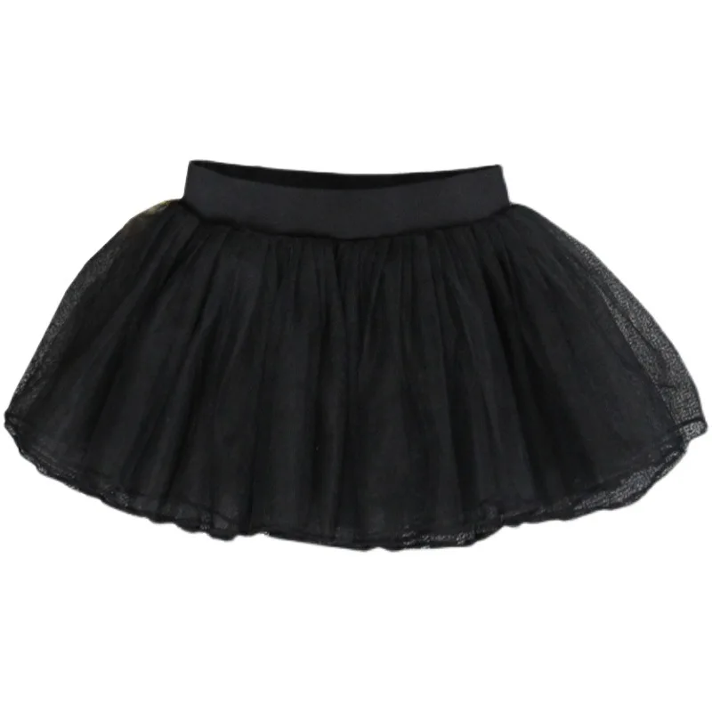 Children's dance fashion short skirt yarn skirt girls' petticoat ballet skirt white dance skirt four layers