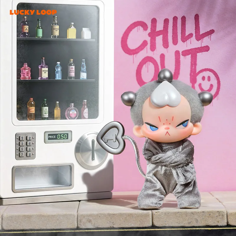 Фото Плюшевый брелок Lucky Loop Kooie Cool Blind Box в виде виниловой фигурки Orange Soda, декоративное украшение, украшение для стола, подарок для коллекционеров №2