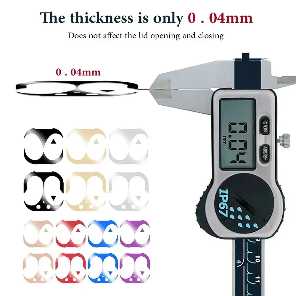 Пылезащитные наклейки для Galaxy Buds Live 2 3 Pro металлическая пылезащитная наклейка