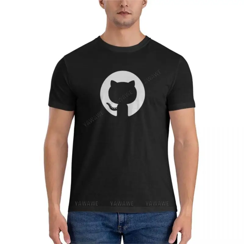 Фото GitHub-ведущая в мире платформа для разработки программного обеспечения, классическая футболка, мужские однотонные футболки, мужские хлопковые футболки №1