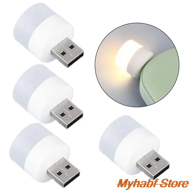 

USB Plug Lamp Mini Night Light Computer Mobile Power Charging Small Book Lamps LED Eye Protection Reading Light Desk Lighting