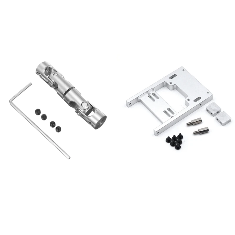 

2 Set RC Car Part: 1 Set Rear Drive Draft & 1 Set Metal Steering Servo Warehouse Upgrade Fixed Mount Bracket