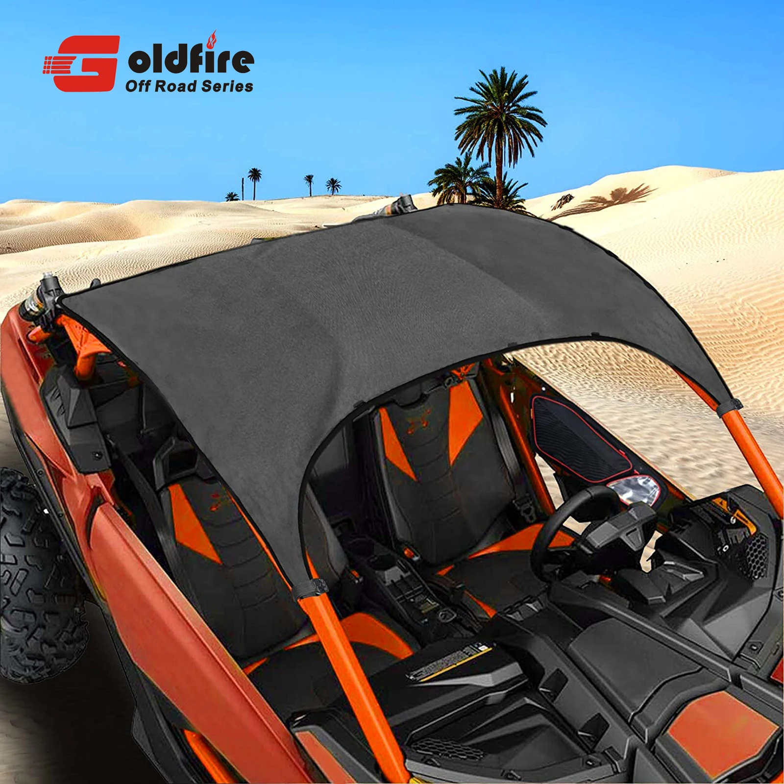 Maverick X3 Accessories UTV Soft Top Canvas Roof Shade Cover Fits for UTV Can Am Maverick X3 2017 2018 2019 2020 2021 2 Doors