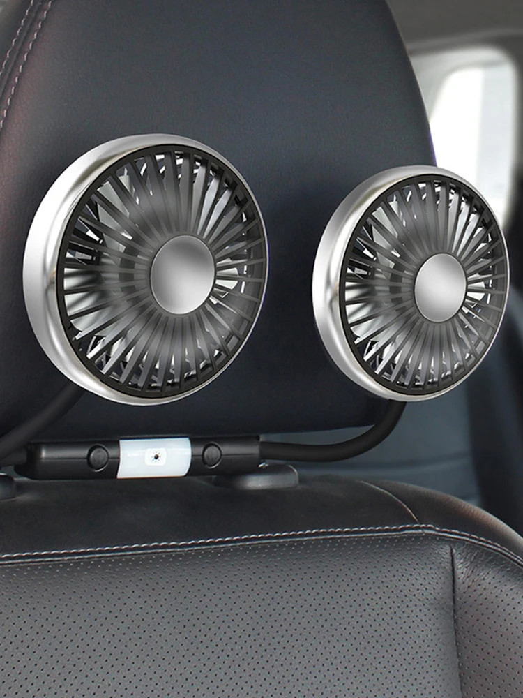 Вентилятор с двойной головкой вращающийся на 360 градусов охлаждающий вентилятор