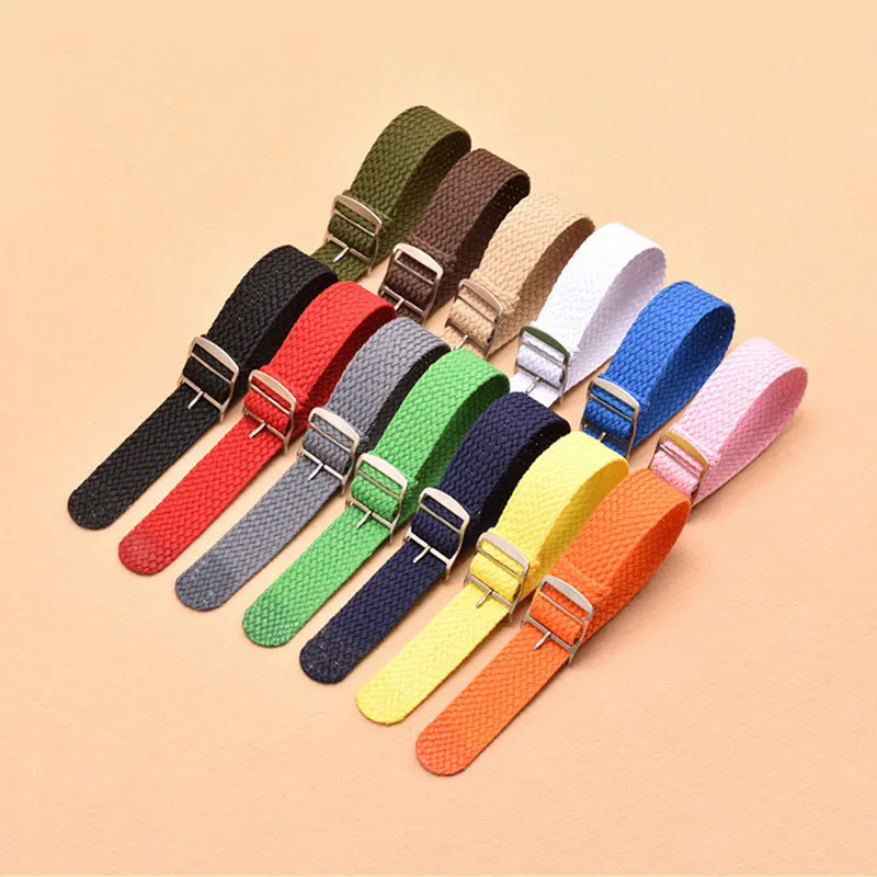 14mm 16mm 18mm 20mm 22mm Nylon Leinwand Band Strap NATO ZULU Armband Männer Frauen Gewebt armband Zubehör für Perlon Straps