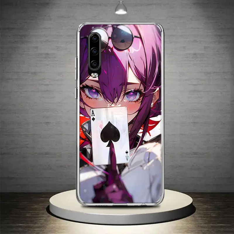 Чехол для телефона Honkai Star Rail Kafka Huawei P30 P40 P20 P10 Lite Mate 20 10 Pro Y5 Y6 Y7 Y9 P Smart Z 2019 Coque Funda