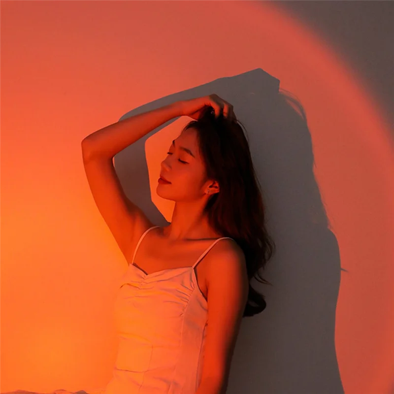 Ночник с закатом 2 в 1 мини-беспроводная лампа заката увлажнитель воздуха