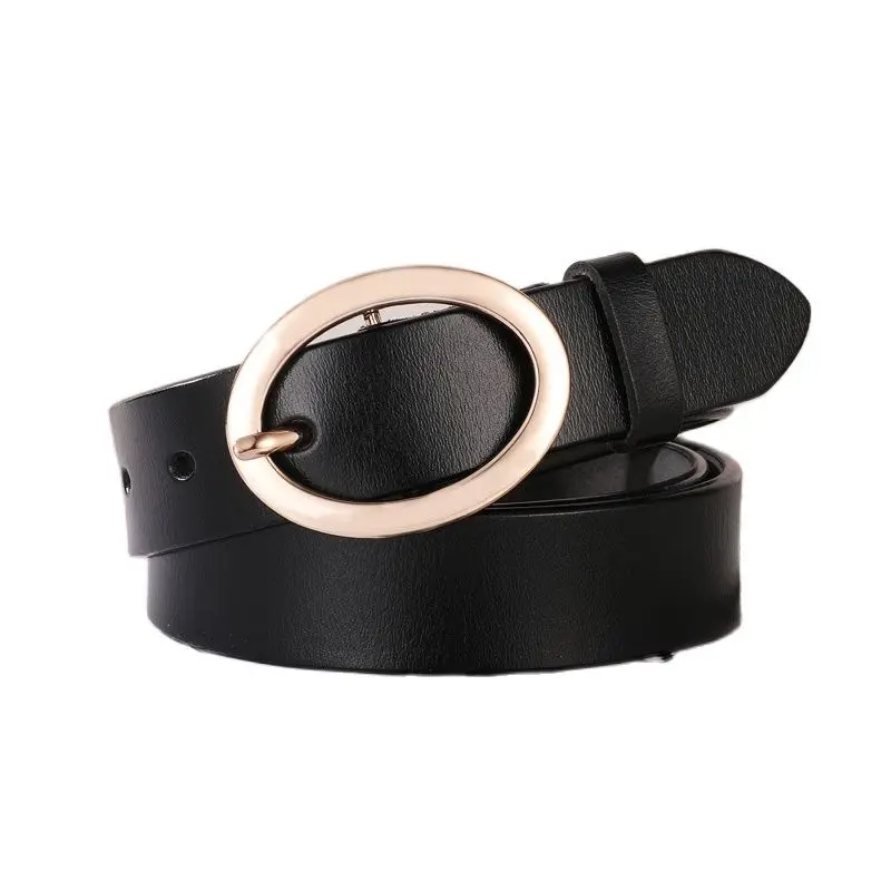 New Genuine Leather Belts For Women Fashion  Woman Belt High Quality Wide Pin Buckle Second Layer Cow Skin Waistband