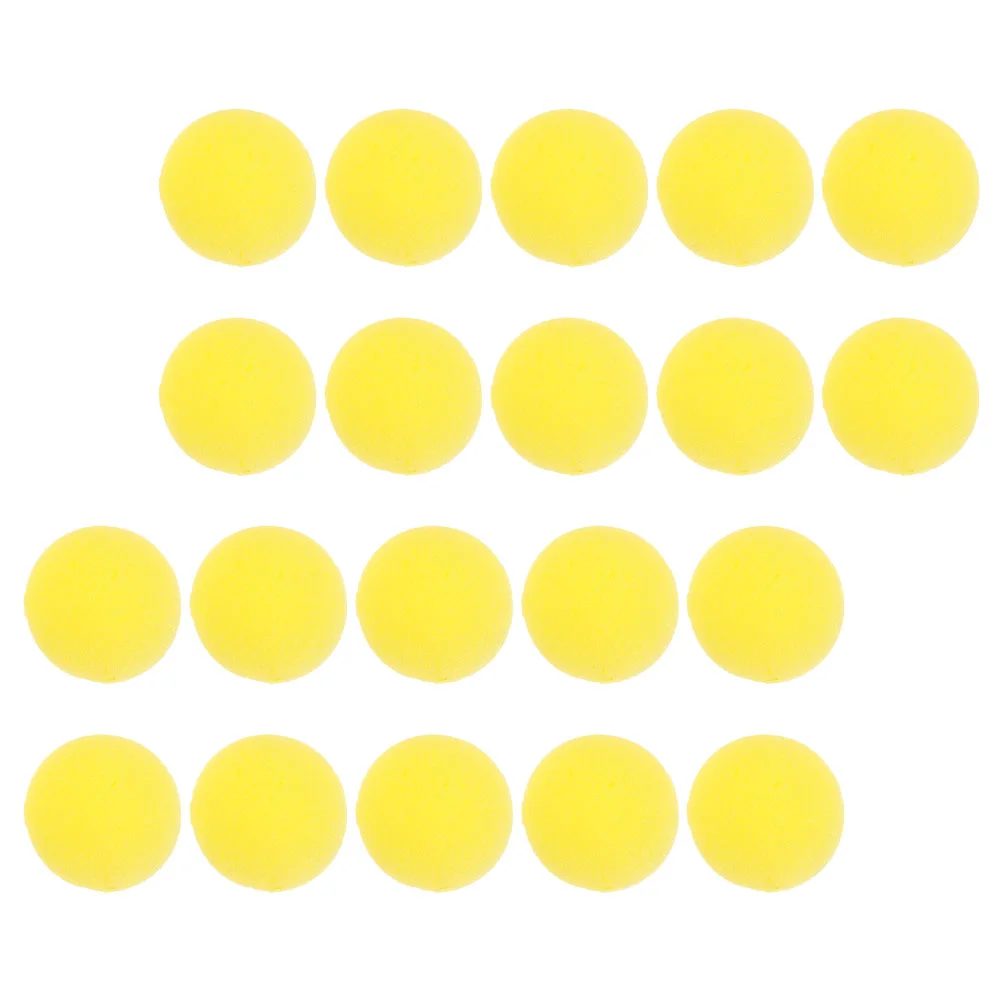 

40 Pcs Makeup Sponges Clown Nose Small Prop Accessories 5X5X5CM Yellow Cosplay Decor Party