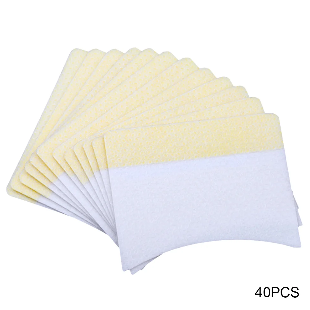 

40 шт., самоклеящиеся ватные подушечки для ресниц