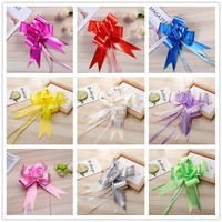 10pcslot 4 5cmx73cm pull bows gift ribbons christmas gift wrap wedding car decoration birthday party decor valentines supplies