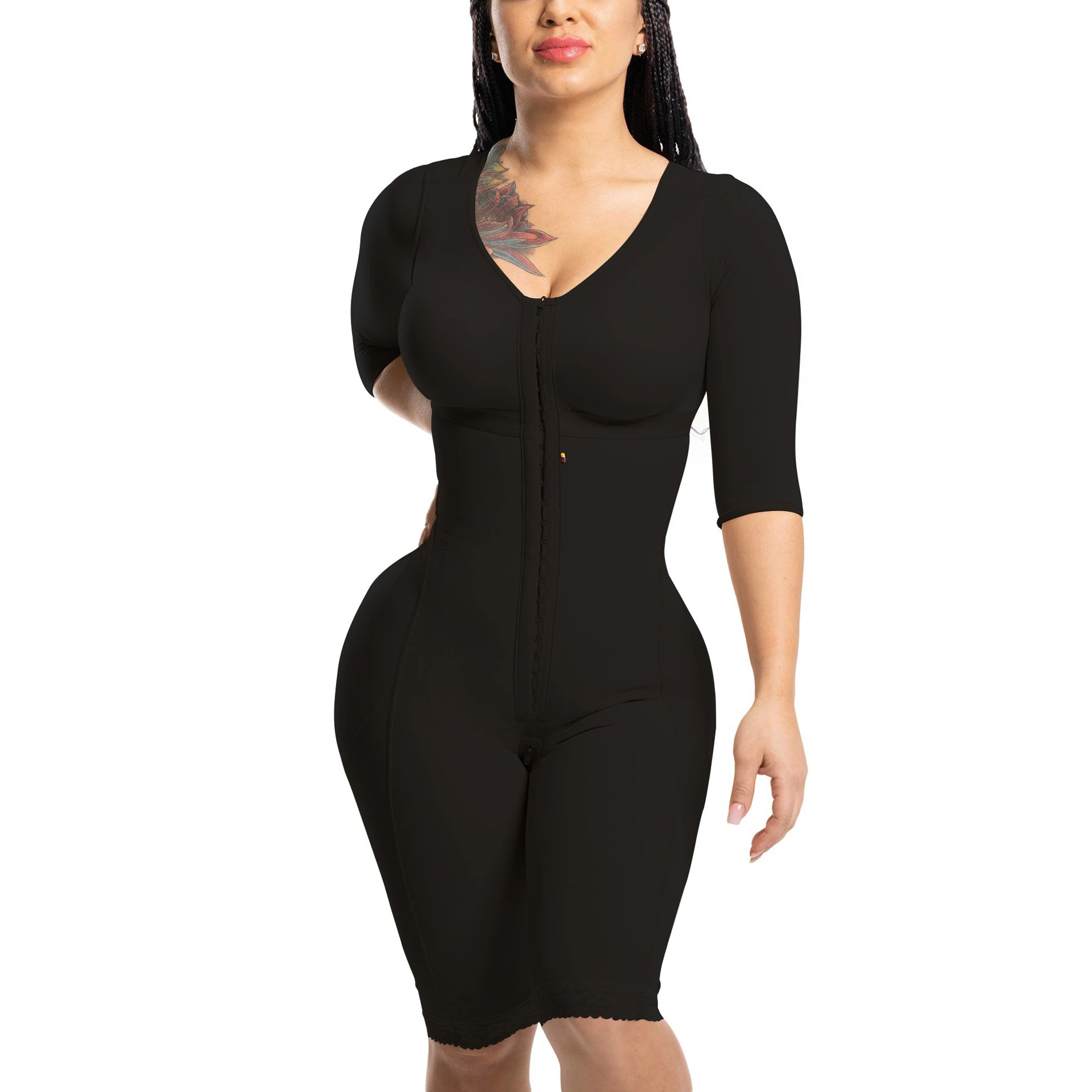 Full Body Shapers Faja Colombianas Postpartum Girdles Post Surgery Shapewear with Adjustable Hooks Tummy Control Buttlift Corset