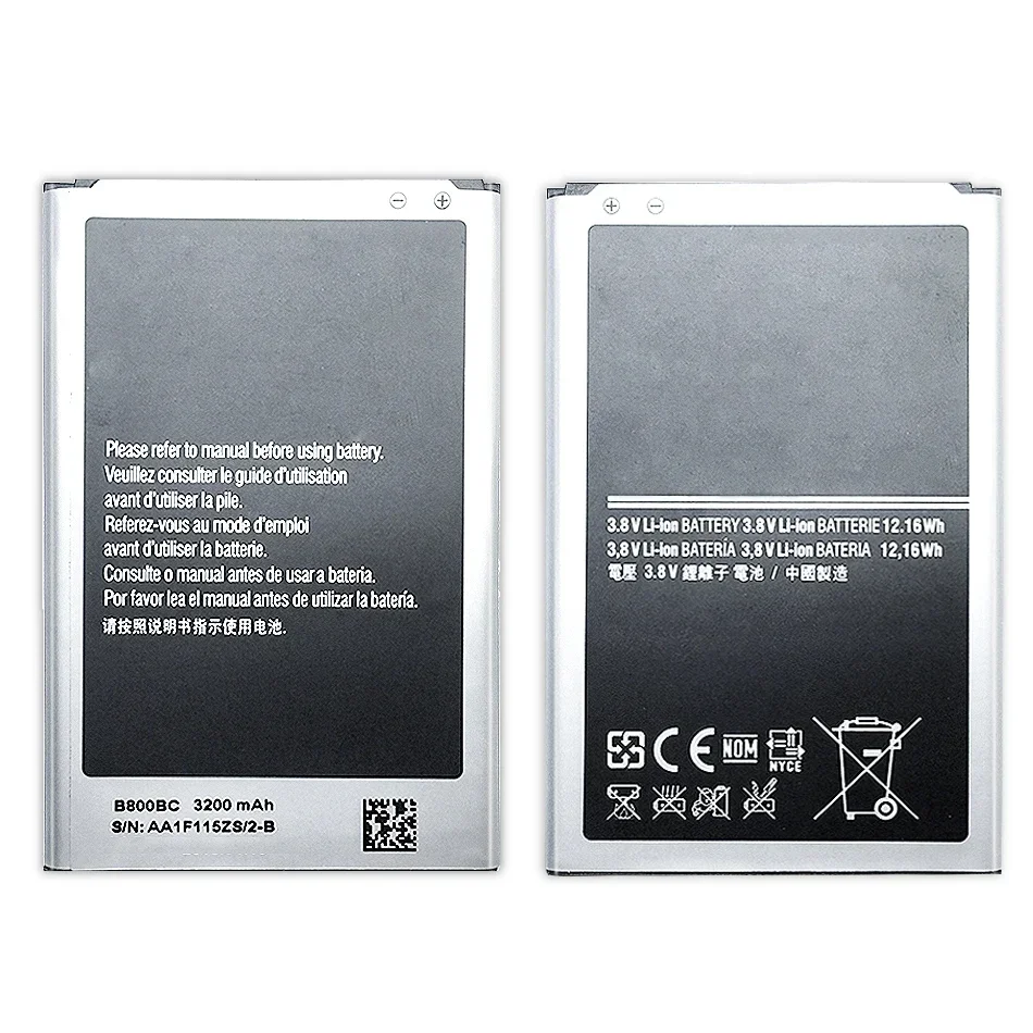 B800BC B800BU B800BE Аккумулятор 3200 мАч для Samsung Galaxy Note 3 Note3 SM N900 N9002 N9005 N900A N900F N900M