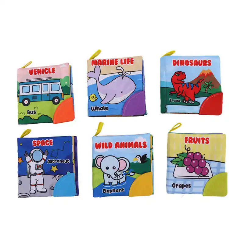 

Baby Cloth Books Bright Colors Fabric Books for Infant