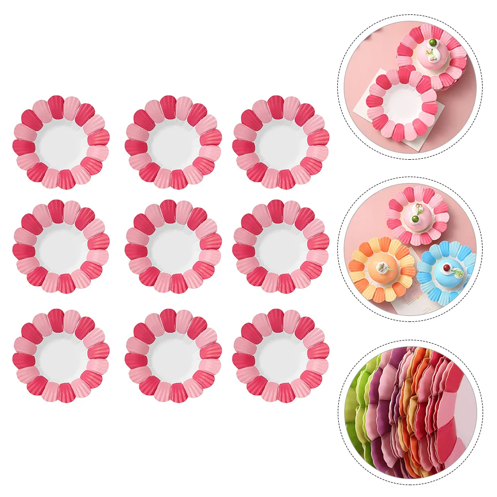 

50 Pcs Paper Tableware Biodegradable Paper One-off Paper Christmas Party Paper