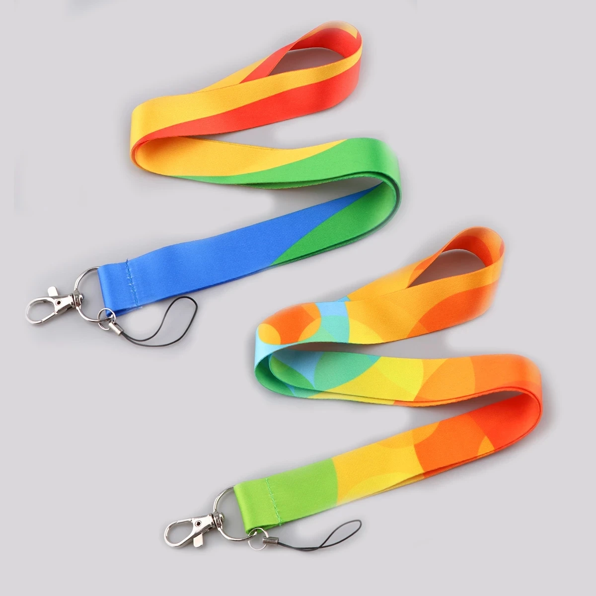 

A1499 Minimalism Phone Strap Lanyard Primary Color Key Cord Office ID Badge Holder Neck Strap Keychain Hang Rope Lariat Jewelry