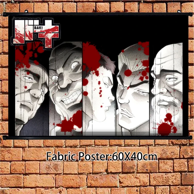 

Anime Poster Baki Most Evil Death Row Convicts Special Wall Scroll 60x40cm Art Prints Room Home Decoration