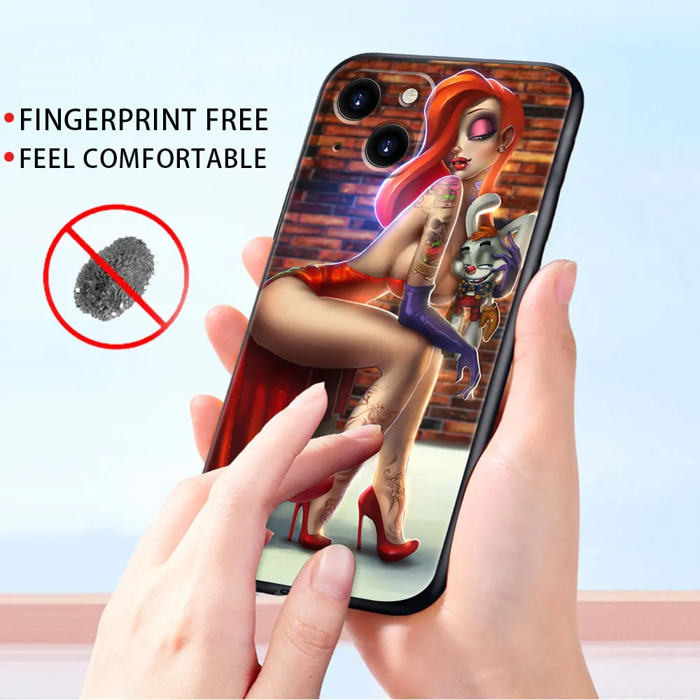 Обложки для телефона сексуальный чехол с изображением Джессики кролика iPhone 15X7 11