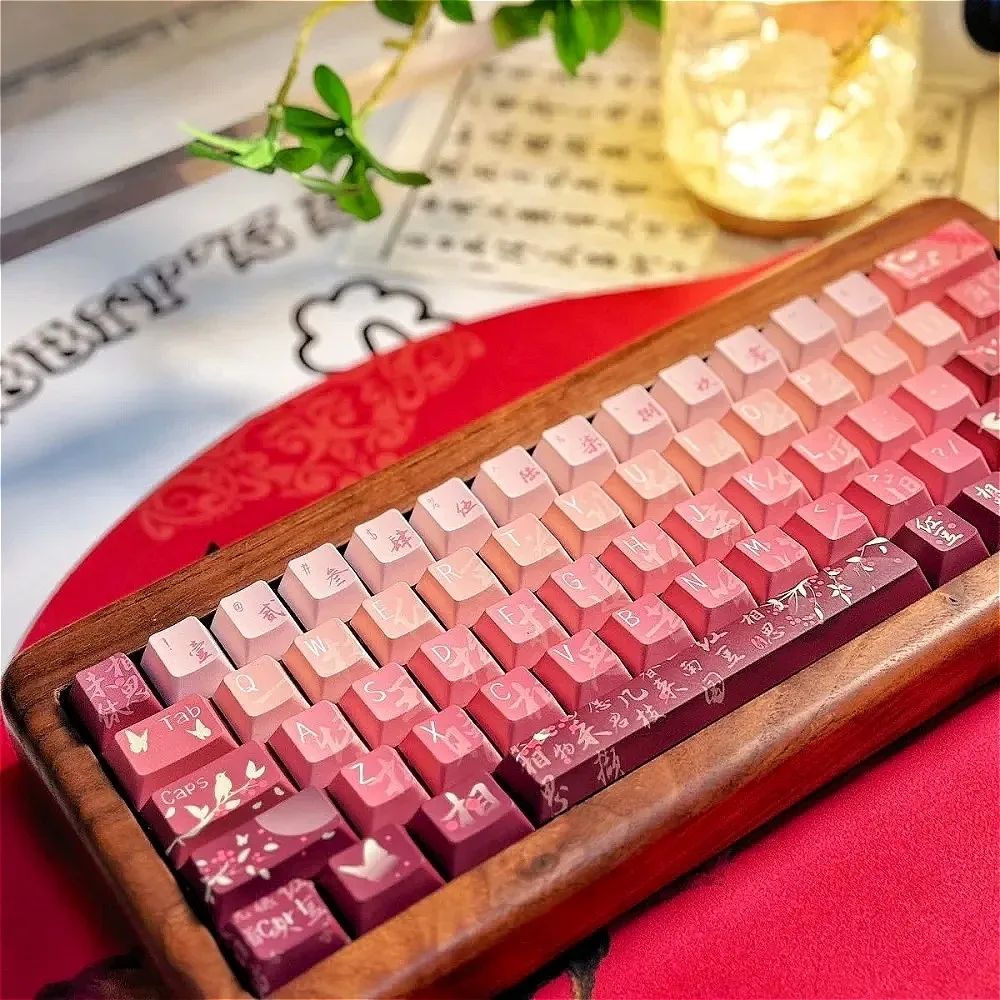 Механические колпачки для клавиатур Cherry Retro акация красный