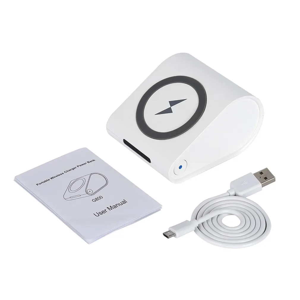 

Upper and Lower Non-Slip Design Wireless Charging With Stand 10400mAh G800 Power Bank Charger For Mobile