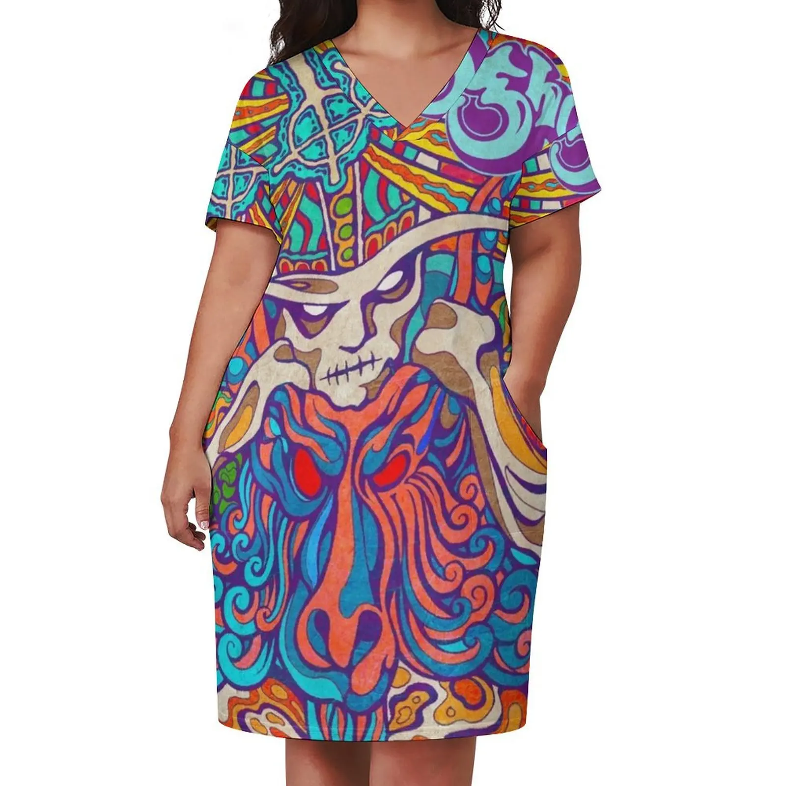 Женское свободное платье из полиэстера и спандекса ма septe