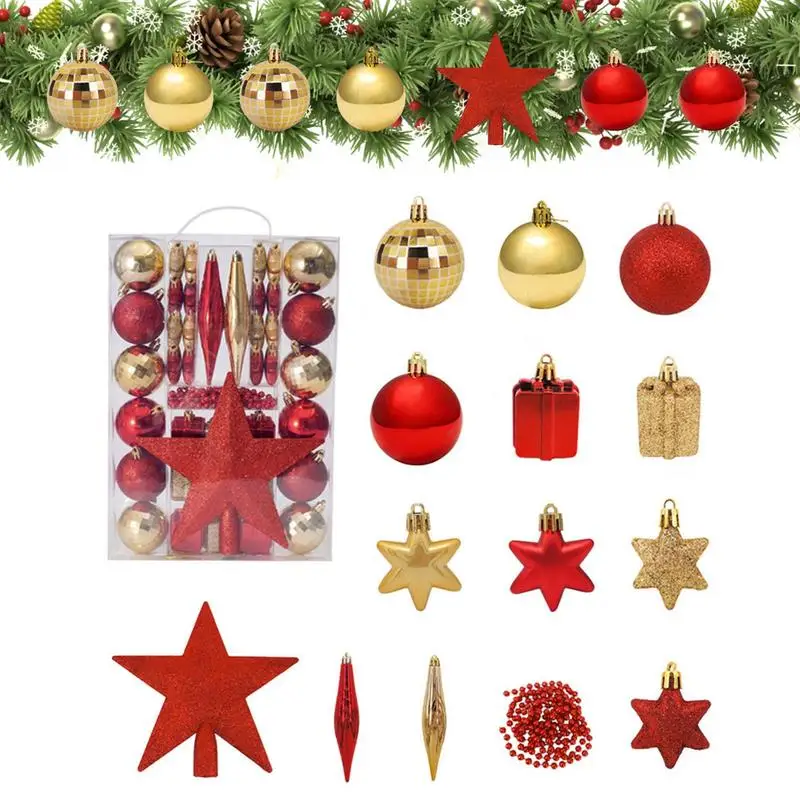 

43 шт., подвесные шарики в виде красного золота