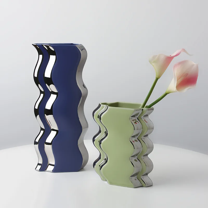 Керамическая ваза Высококачественная Цветочная композиция для гостиной мягкая