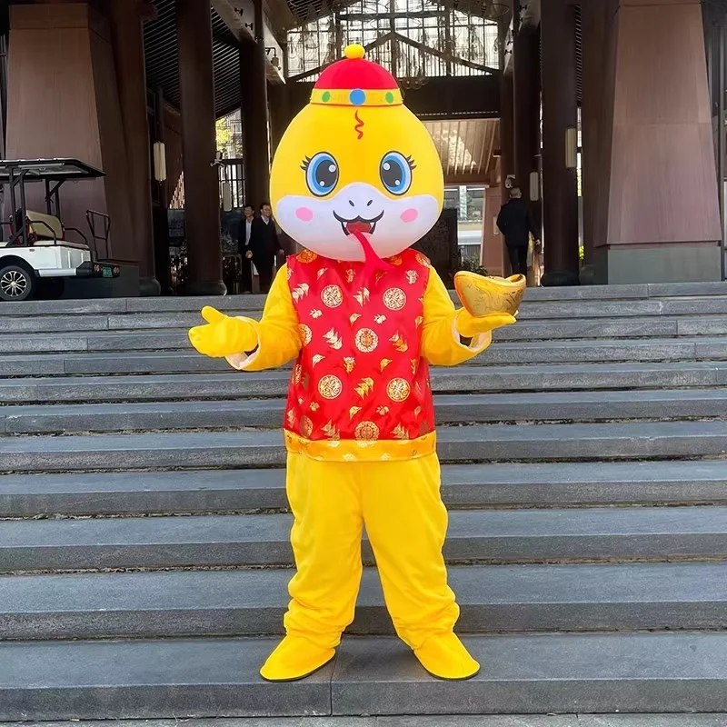 Зодиак Змея Талисман Кукла Костюм Новогодний Фестиваль Представление Опора