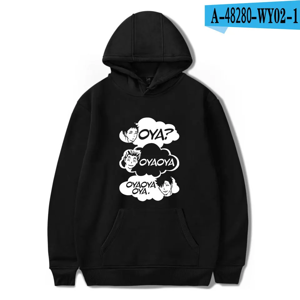 

Новые Японские Аниме толстовки Haikyuu мужские/женские повседневные толстовки с капюшоном уличные личные для мальчиков/девочек Haikyuu! Брендова...