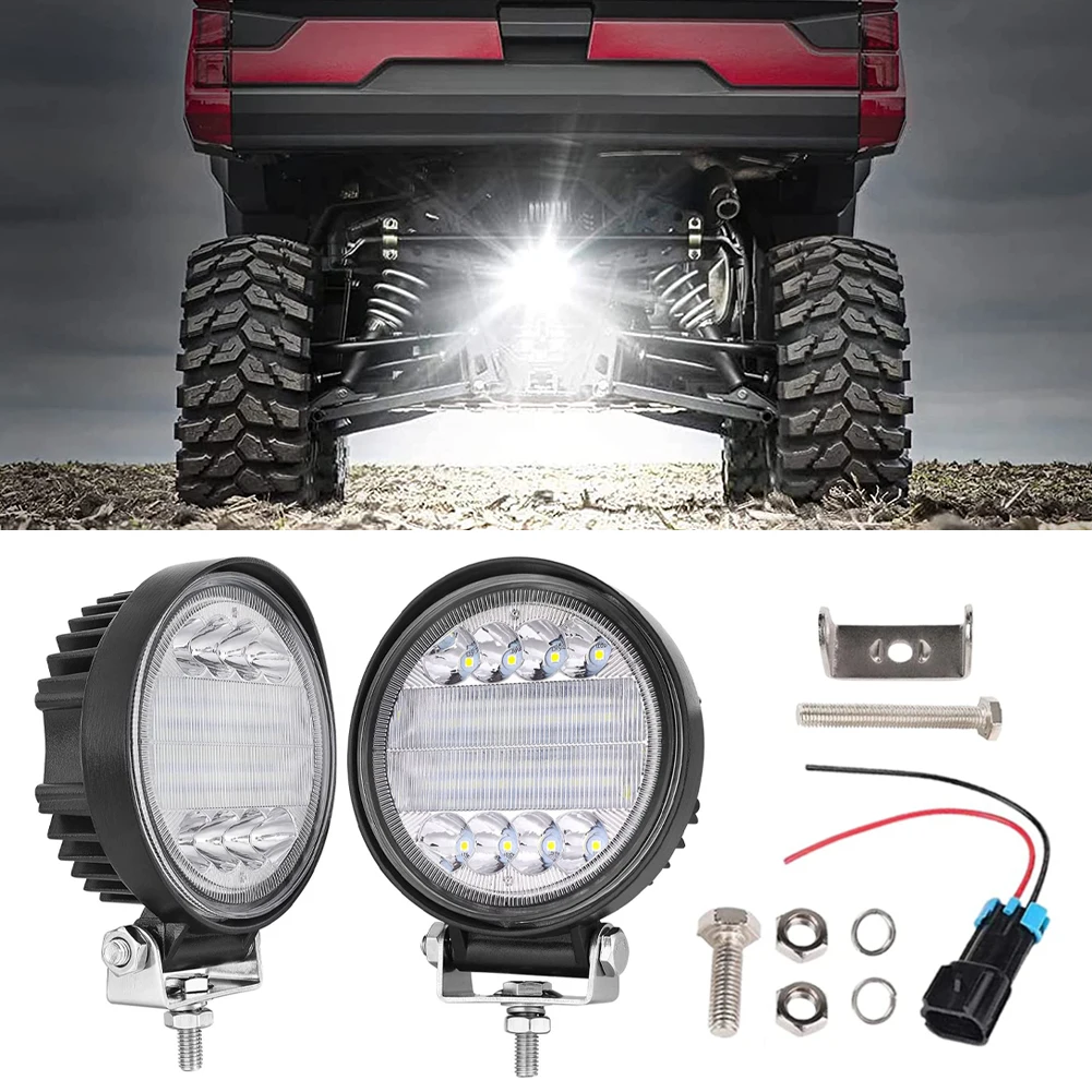 

LED Pod Lights 28W Round RGB Color Changing Lighting Multi-Mode Strobe Light Vehicle Refitting Lamp For ATV UTV Off-road Light