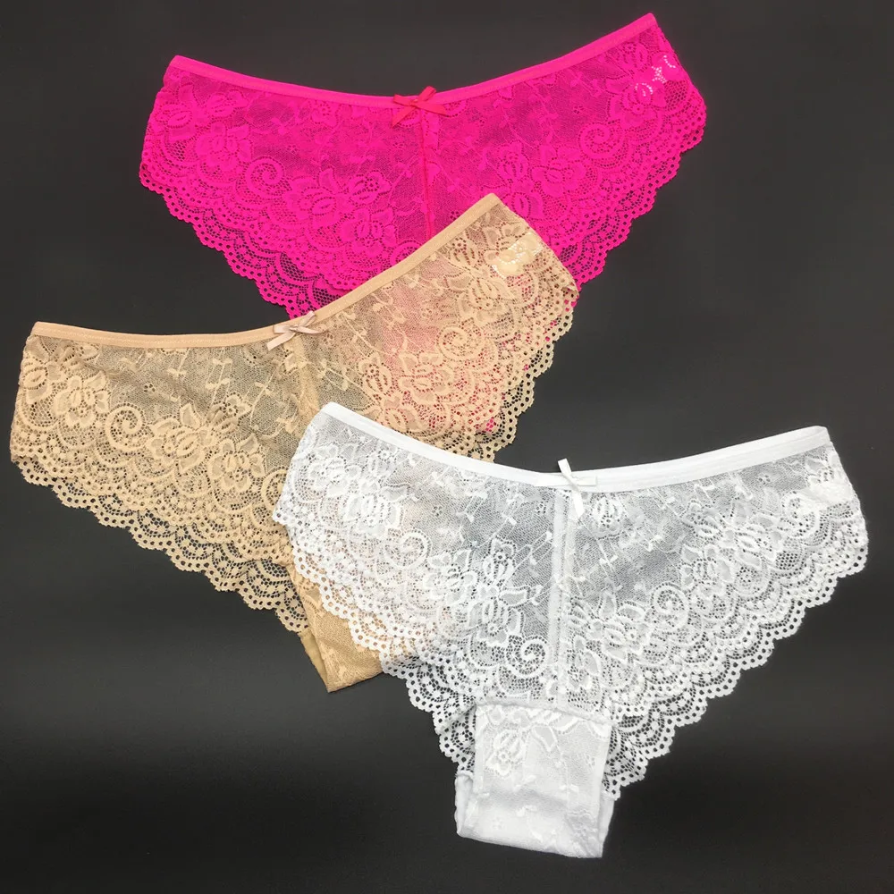 10 PCS/Pack Ladies Lace Briefs Women Panties Sexy Transparent Underwear Panty M-XXL Female Lingerie Culottes Femme Bragas Mujer |