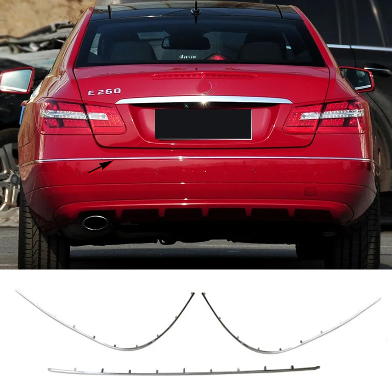 

A2078852121 A2078852421 A2078852221 Rear Bumper Chrome Trim Chromium Styling Spoiler Diffuser For Mercedes E Class W207 C207