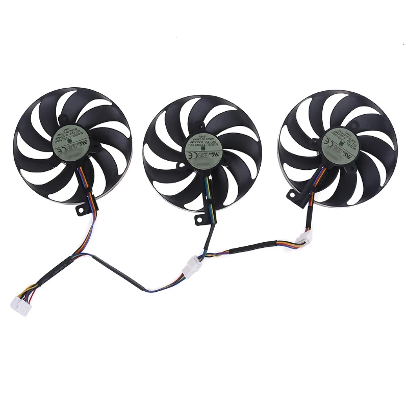 

Replacement Cooler Fan For ASUS RX5700 RX5700 XT RTX2080TI 8GB ROG STRIX OC Graphics Card DC 12V Computers Accessory