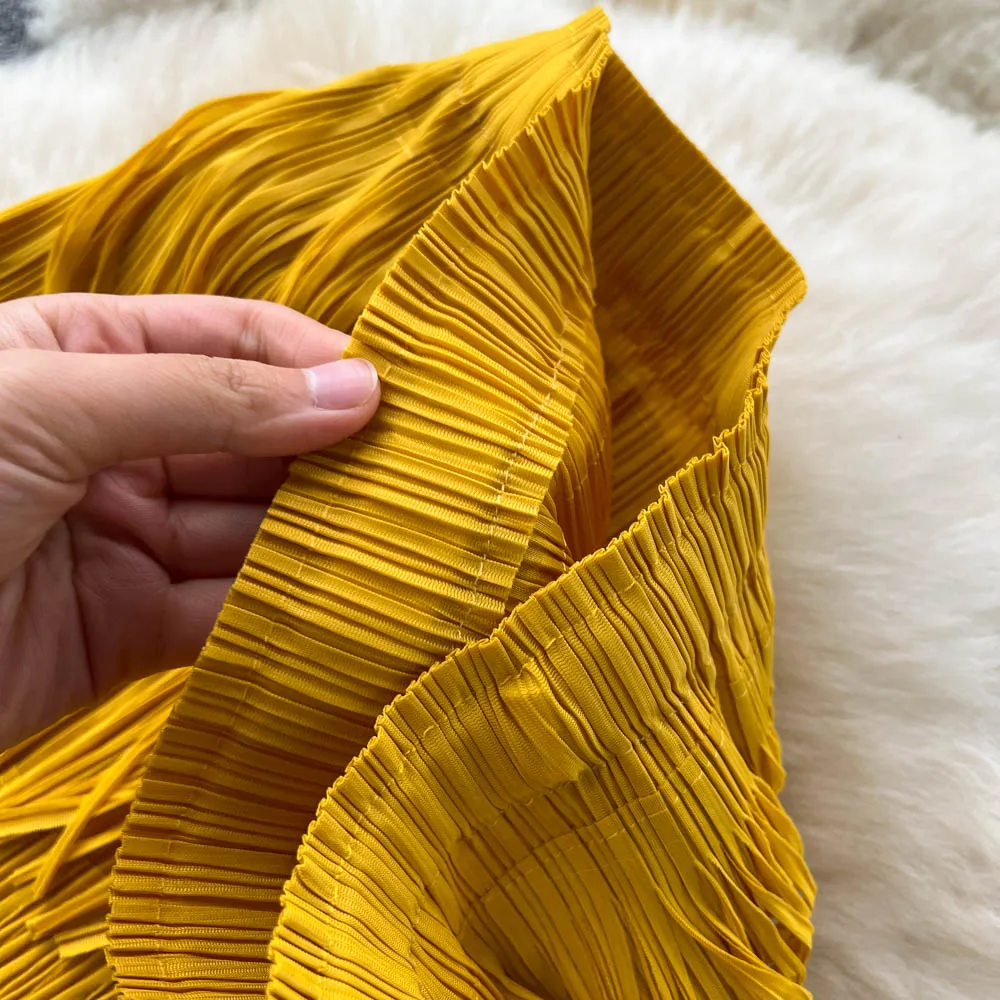 Женская плиссированная юбка с кисточками многоярусная длинная высокой талией