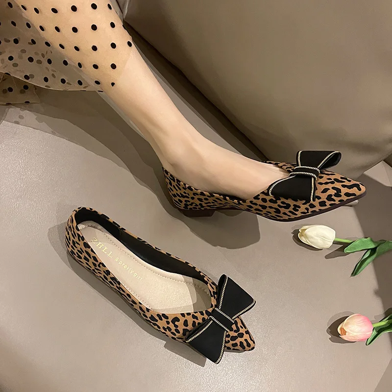 

Women's Shoes Spring Autumn Fashion Bowknot Pointed Toe Flat Shoes Women New Comfortable Soft Sole Casual Shoes Large Size