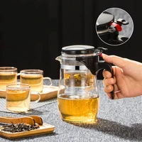 heat resistant stainless steel with glass teapot infuser heated container tea pot good clear kettle square filter baskets tea