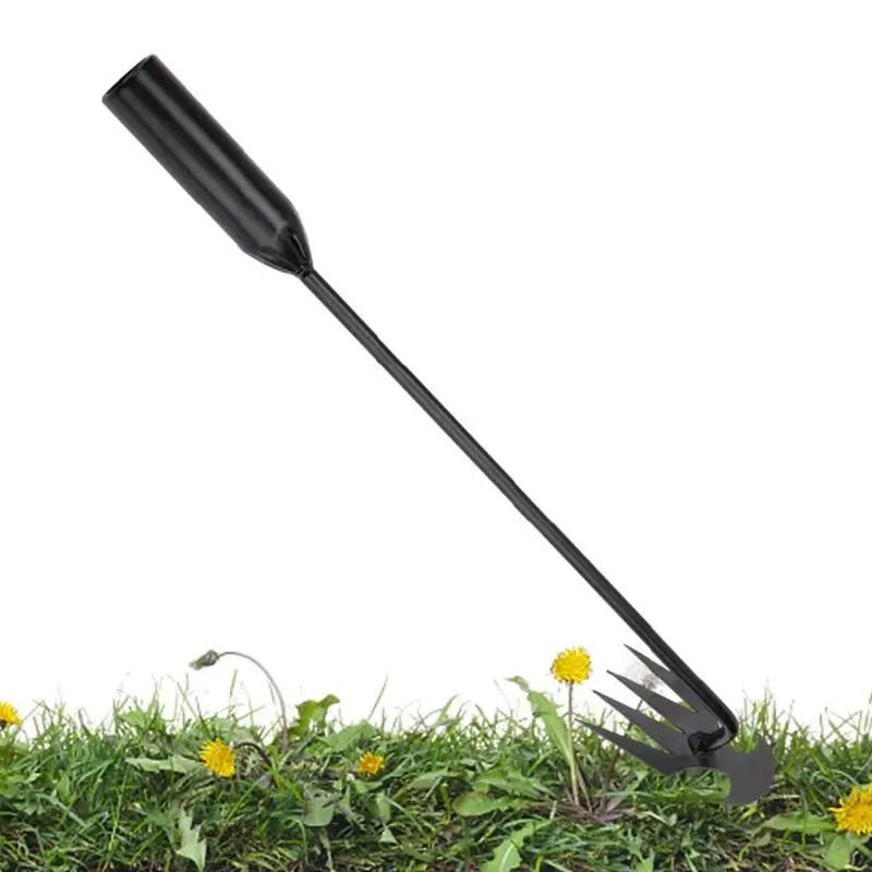 

Weed Puller Stainless Steel Dandelion Puller With Ergonomic Handle With 4-Claw Lawn Root Remover Digging Gardening Accessories