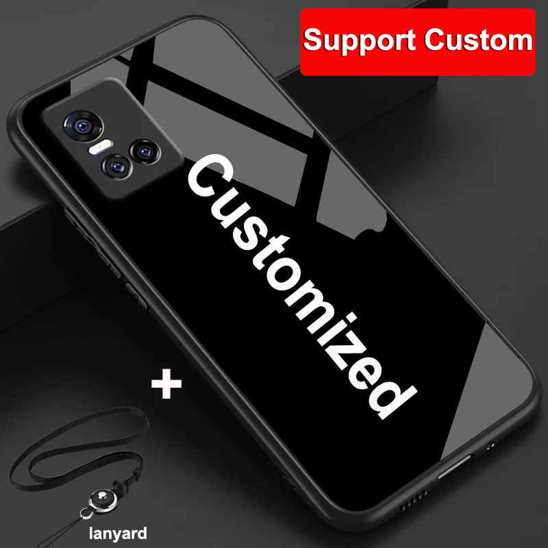 For Vivo S10 Pro 5G Glass Phone Case To Map Custom For Vivo S10Pro Silicone Protective Cover For Vivo S 10 Pro Custom-made DIY