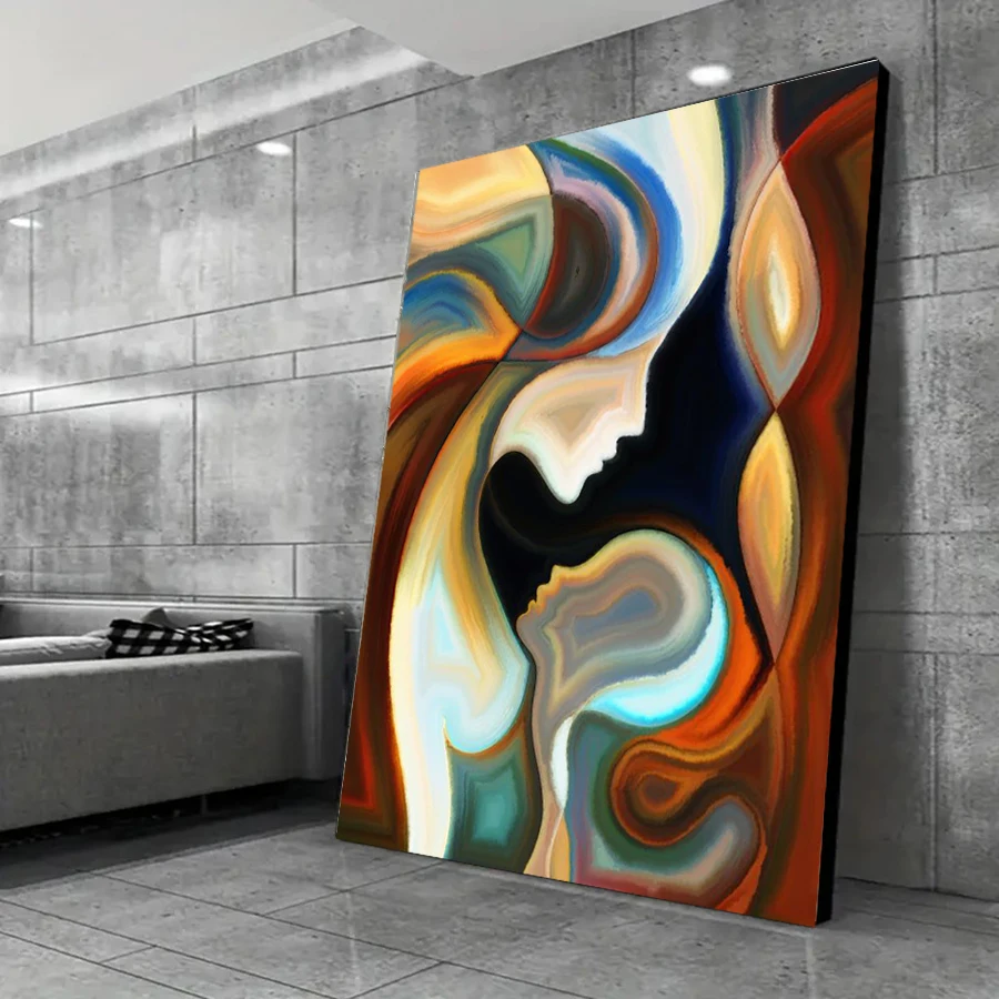 Абстрактная любовь холст художественный принт настенный декор современный