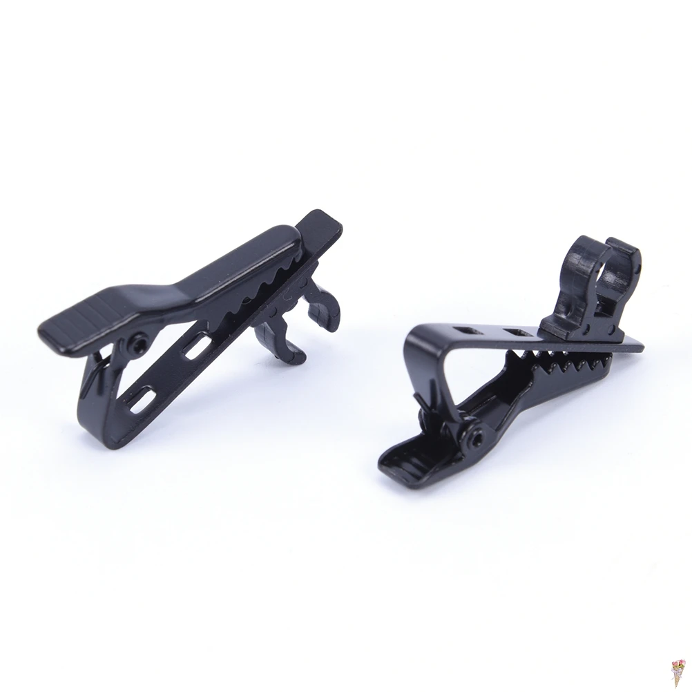

Microphone Lapel Tie Clip Universal for Mini Lapel Lavalier Microphone Mic Clip For Clip Mic Replacement Cable Clip