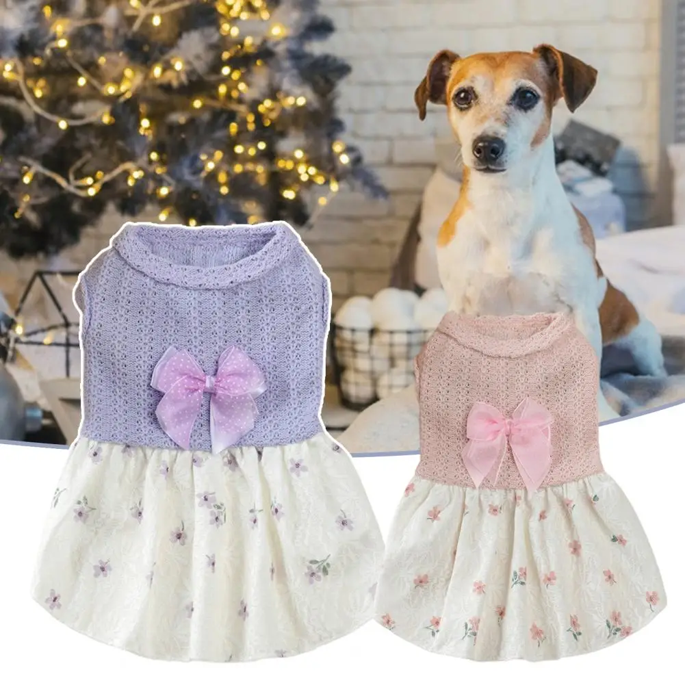 

PETWTILTIH Beautiful Pet Dress Soft Party Accessory Fashionable Style Sweet Ladylike Pet Skirt