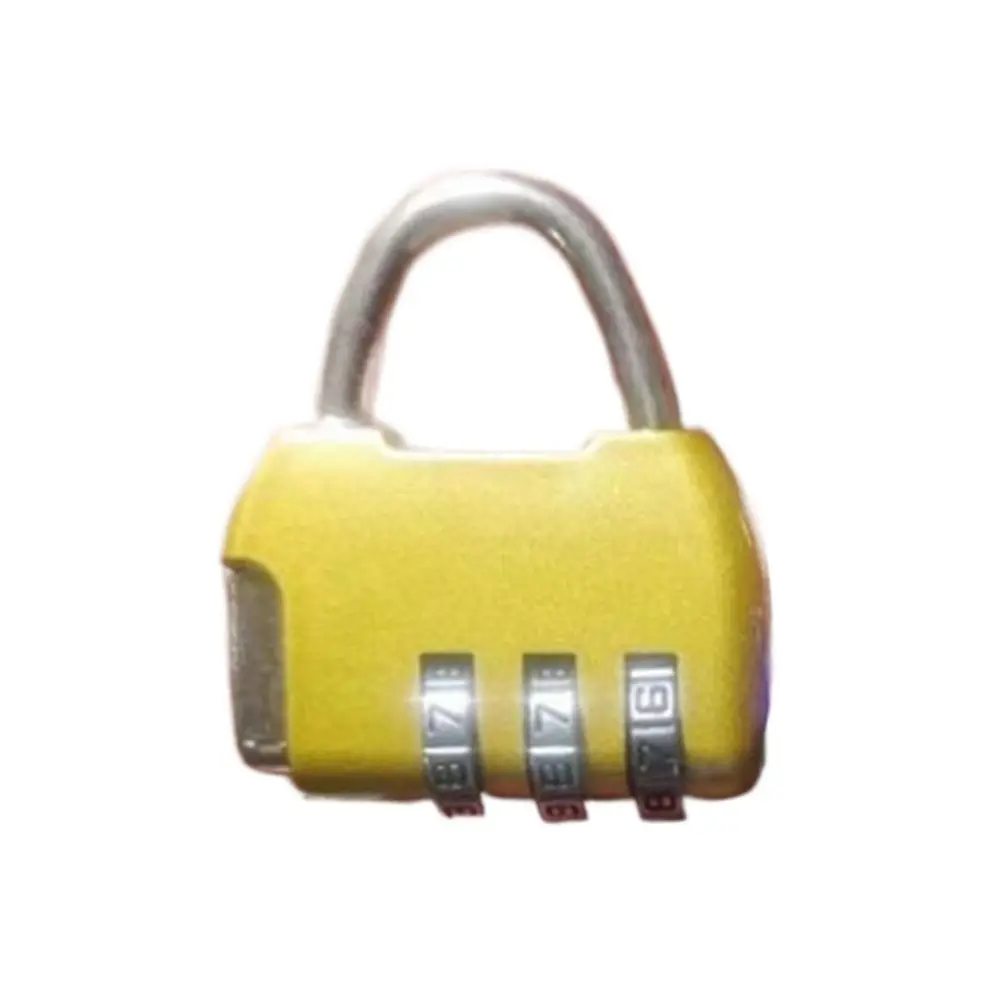 

Портативный 3-значный замок из цинкового сплава с паролем, противоугонный замок, кодовый замок для багажа, замок на молнии для рюкзака, домашний замок