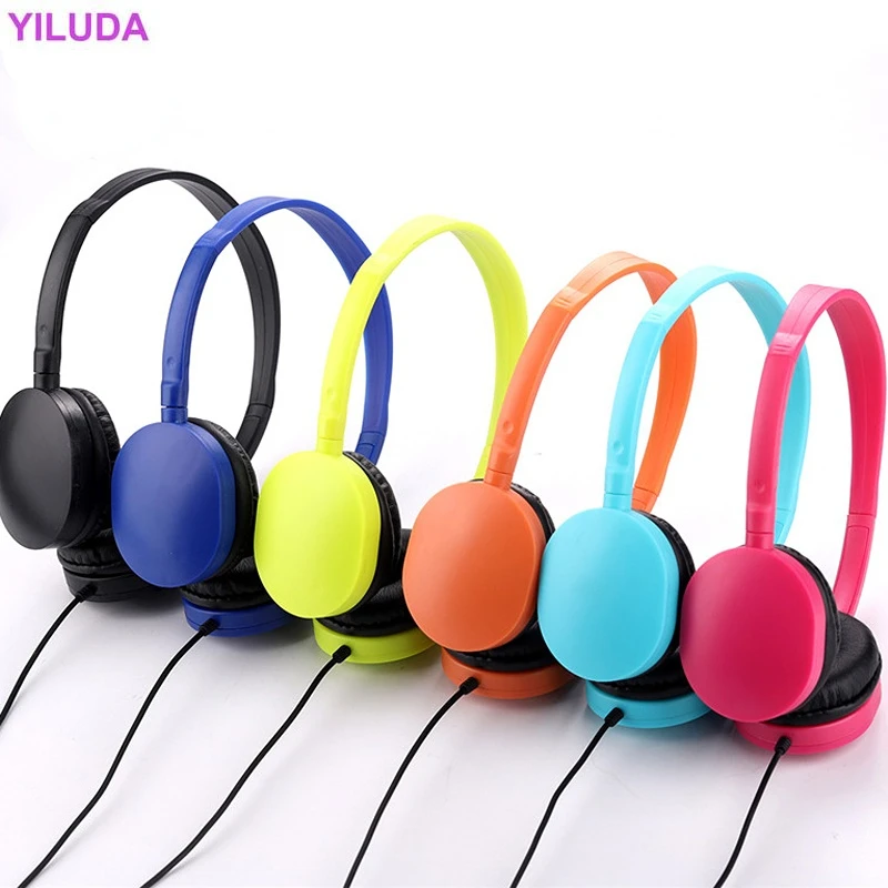 Adjustable Foldable Headset Wired Headphones With 3.5mm Audio jack Music Headset for iPhone Xiaomi Mp3 for kids,Beauty girls