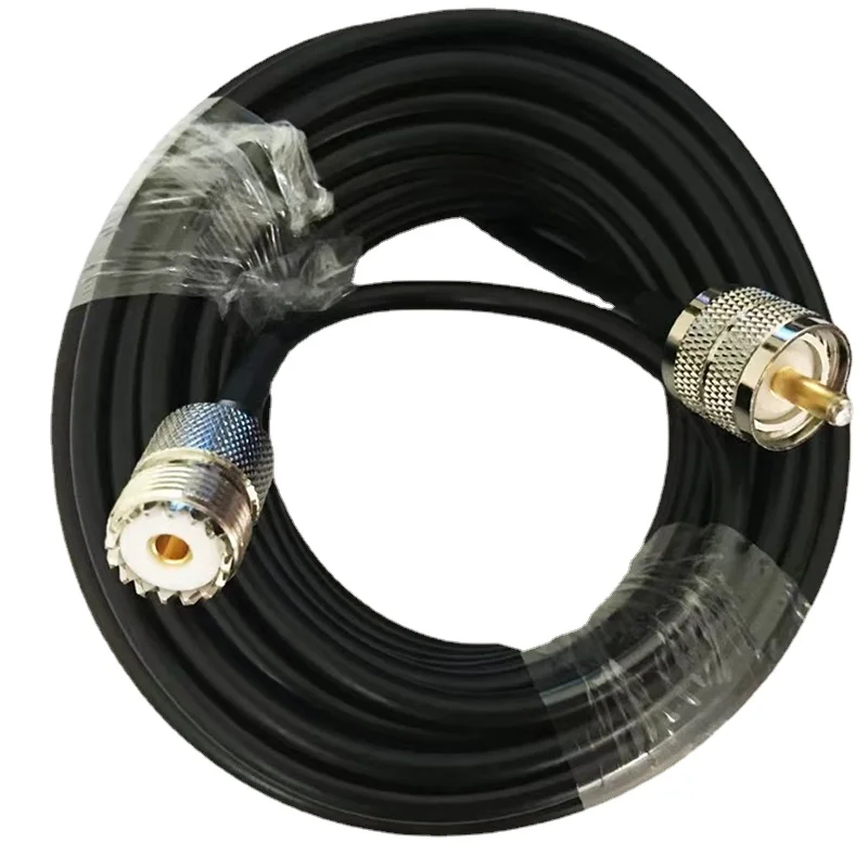 

RG58 Coaxial Cable UHF Male PL259 To UHF Female SO239 Connector UHF Male Female Crimp for RG58 Extension RF Fast Delivery Copper