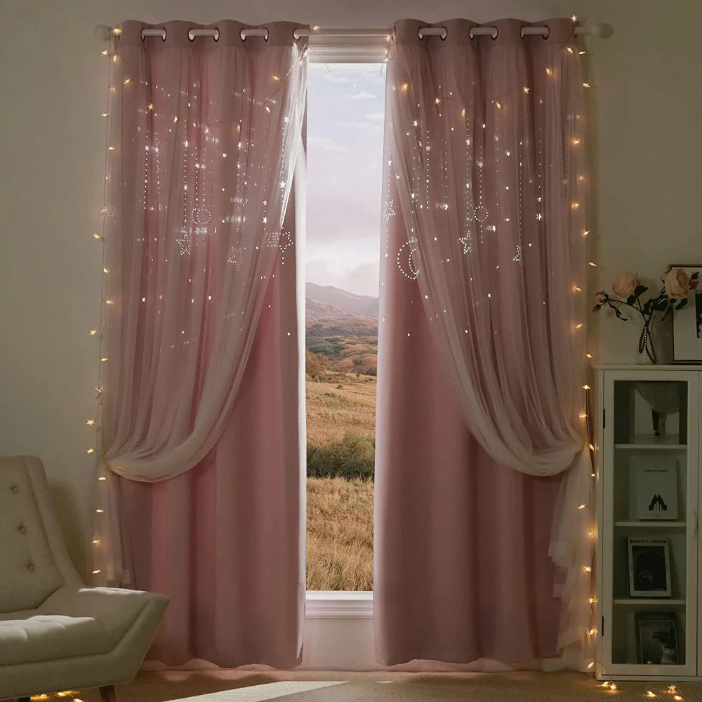 

Double-Layer Curtains For Living Room Tulle On The Window Curtain For Bedroom Modern Home Decoration Quality Interior For Home