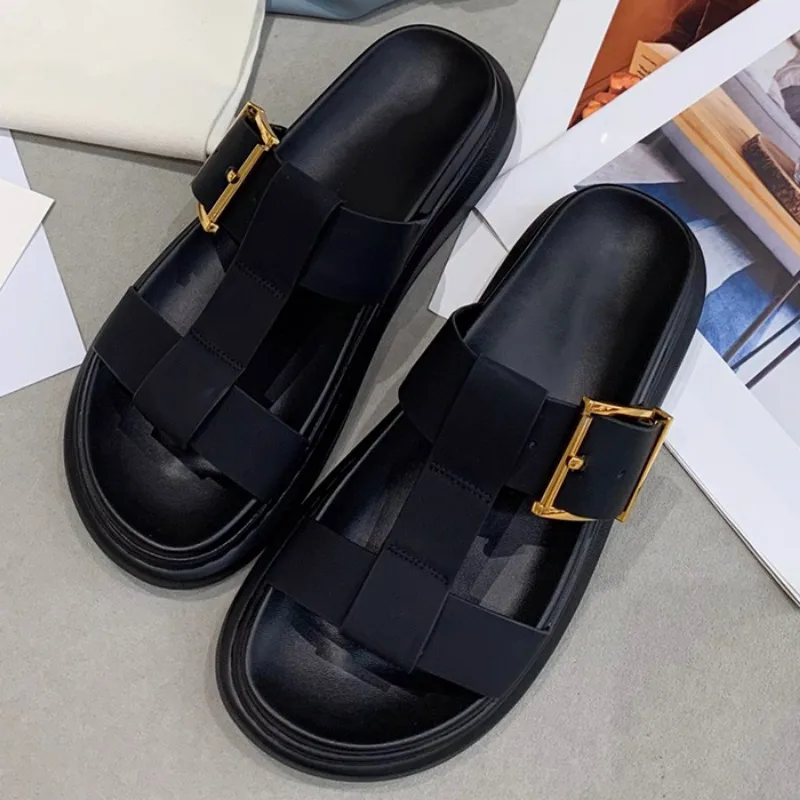 Сандалии мужские дышащие пляжные шлепанцы летняя удобная обувь сланцы