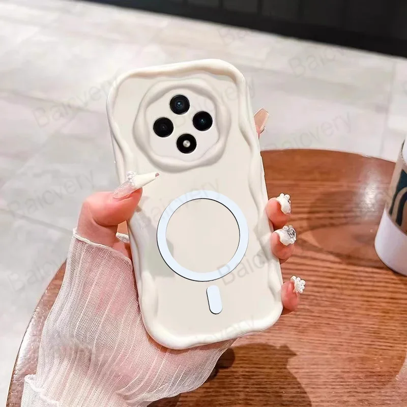 Капасы для Xiaomi POCO C75 Redmi A3 Pro 14C 4G 14R 5G с магнитной наклейкой дизайн пульсацией