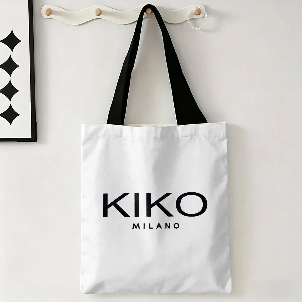 Фото Модные роскошные сумки для хранения K-Kiko, большие экологичные вместительные холщовые сумки для покупок, сумки через плечо для повседневного использования. №2